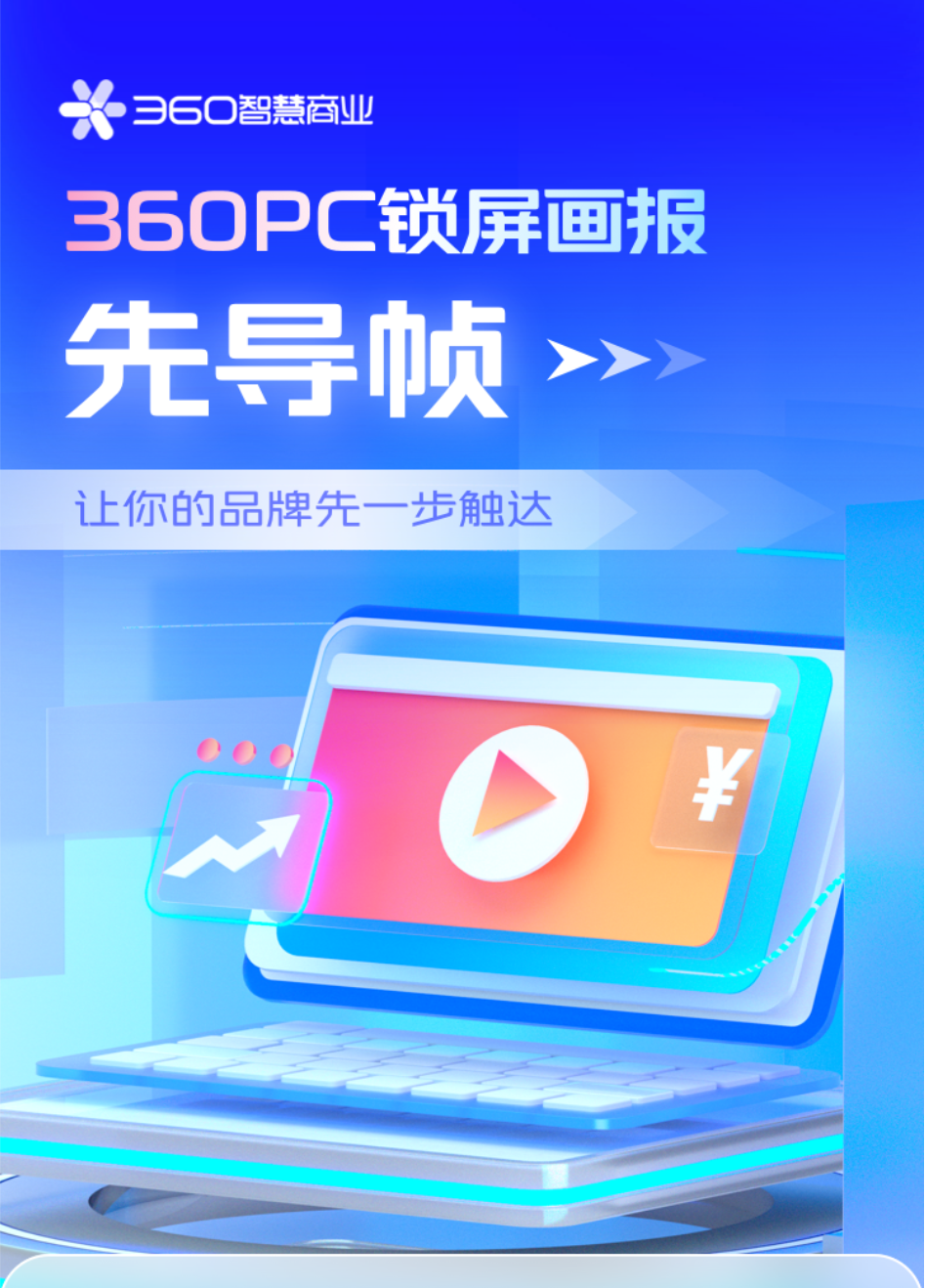 先导帧是360PC锁屏画报最新推出的产品模式它位于第一帧之前，画报机制触发后即刻出现让你的品牌领先一步触达受众。